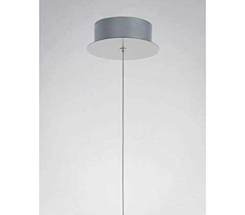 Et2 E24751-Snsbr Reveal Aluminum & Acrylic Tubular Led Mini Pendant Ceiling Lighting, 1-Light 6 Watts, 12" H X 3" W, Satin Nickel/Satin Brass #TOP1