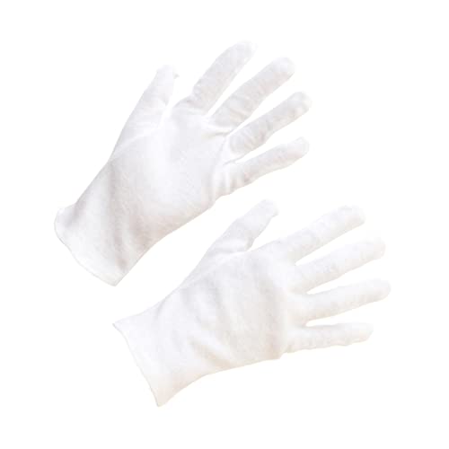 Guantes de algodón blancos OUNONA, la solución fácil de limpiar para proteger tus manos