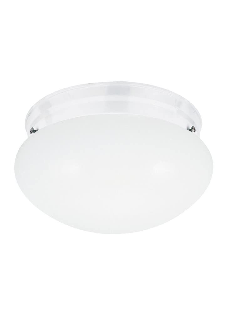 Sea Gull Lighting 5326EN3-15 Webster One-Light Ceiling Flush Mount Hanging Modern Light Fixture White Finish