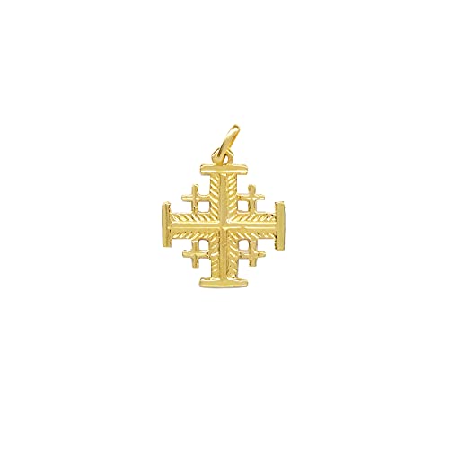 Croix de Jérusalem Sebaoth pendentif or 18 K accessoire élégance quotidienne