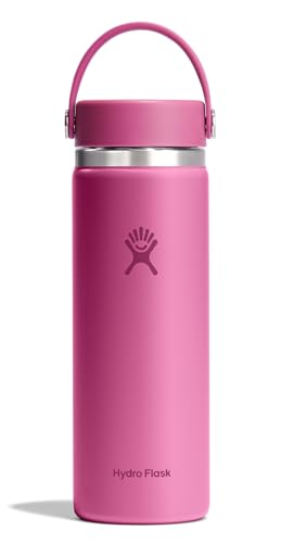 Image of Hydro Flask Water Bottle - Insulated Stainless Steel - Wide Mouth Flex Lid, Non Spill, Leakproof and Refillable in 20 Oz Reef Pink