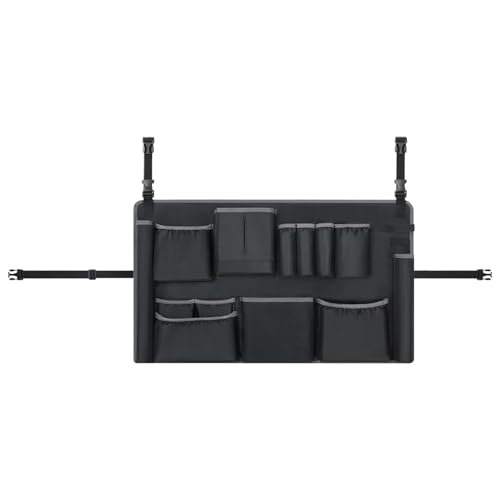 Bolsa organizador de limpieza – Almacenamiento multibolsillos para basura industrial 120 – 210 litros – Suministros de organización de herramientas para el hogar para la playa, escuela, taller