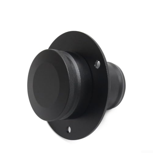 Cuello de llenado de combustible de 2 pulgadas de aluminio con soporte negro 3