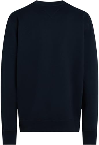 Tommy Hilfiger Sweat Homme Essential Fleece Crew Neck Regular Fit, Bleu (Desert Sky), XL