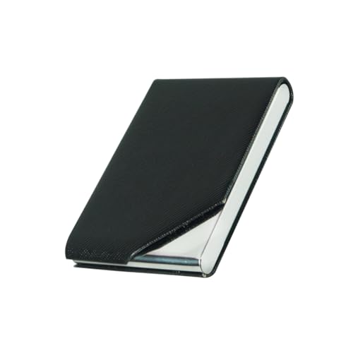 Image of Mini2buy Customized Unisex Vertical Card Holder Name Engraved for Credit|Debit|ATM|Business Visiting RFID Blocking Stainless Steel (1 x 10 x 6 cm) Personal Corporate Gift (Cut-Black)