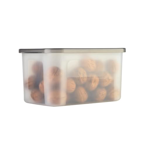 Image of LUXART Multi Storage Box | Pack of 3 Units | Airtight Plastic Kitchen Storage Jars | Food Grade Material for Fresh Pulses | Spices & Snacks, Stackable Space-Saving Design |