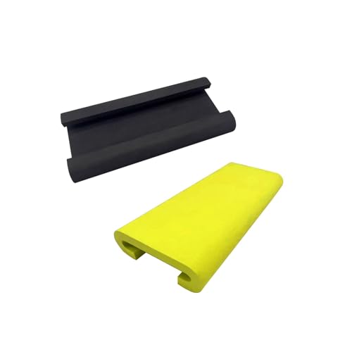 Hellery 2 Almohadillas para Asientos de Botes Dragón, Almohadillas de EVA para Asientos de Pesca, Absorción de Impactos, Cojines para Asientos de Máquinas de, Amarillo Negro