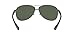 Ray-Ban Mens RB3386 Aviator Sunglasses, Gunmetal/Dark Green, 63 mm