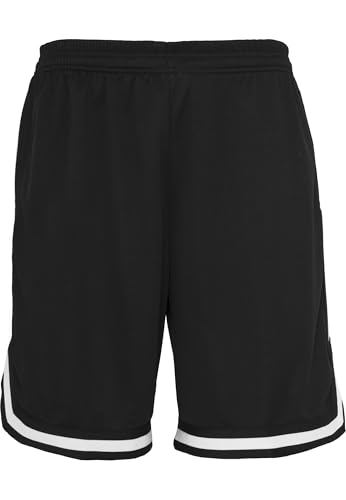 Urban Classics Herren Stripes Mesh Shorts – Loose Fit Basketball Shorts...