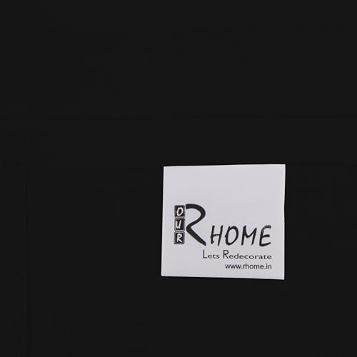 Image of R home Solid Cotton Table Napkins, Soft Cloth Napkins for Dining Table, Reusable & Washable, Ideal for Formal Dining, Cocktail Nights, Weddings, Home Bar & Table Decor (12, Black)