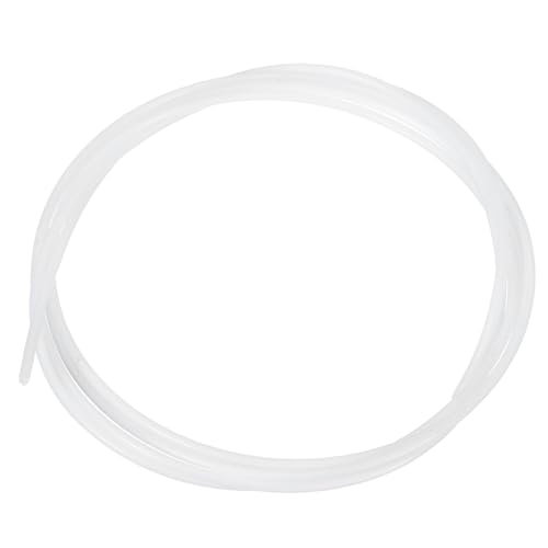 sourcing map PTFE Tubing Hose 100cm/3.25ft Long, 1mm ID 1.6mm OD High Temperature Tube, Insulating 3D Printer Hose White