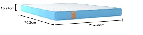 Image of Springwel easy PureOrtho Balance Pro 6 inch Small Single size Mattress | 3 Zone Orthopedic layer |Biorytmic Knitted Premium Fabric | Pure Orthopedic Mattresses| Anti Skid Fabric (Size- 84x30x6 inches)