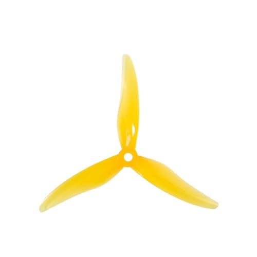 ハリケーン 51477 3ブレード PCプロペラ 2組 RC FPVレーシングフリースタイル5インチドローン交換用DIYパーツ(2Pairs Yellow)
