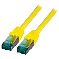 EFB-Elektronik MK6001.7,5Y Cat.6A S/FTP Câble Patch, 7500 mm Longueur, Jaune