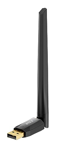GAROGYI Ultra Long Range Bluetooth 5.3 Pro USB Adapter for PC Supports Windows 11/10/8.1/7, Plug and Play for Windows 11/10, 5.3+EDR Bluetooth Wireless for PC,Laptop,Keyboard,Mouse,Headsets,Speakers