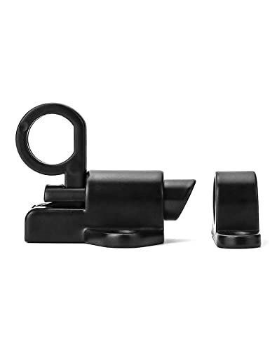 QWORK® 2 Stück Spring Riegelschloss, Automatische Verriegelung Schlossriegel mit Schrauben, Geeignet für Holztüren, Schranktüren, Balkontüren, Gartentüren, Fenster (Schwarz)