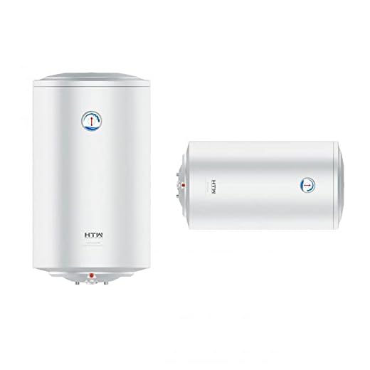 HTW - Termo Eléctrico 50 Litros - Multiposición (Vertical/Horizontal) - Resistencia Envainada - 5 Años de Garantía Calderín