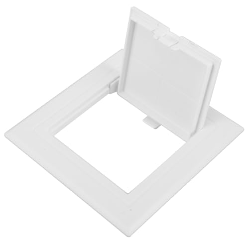 POPETPOP Panneau D'accès Facile Murs en Abs Blanc avec Design Multifonctionnel et Plaque de Recouvrement Décorative pour Installations Plafond et Inspections Aériennes