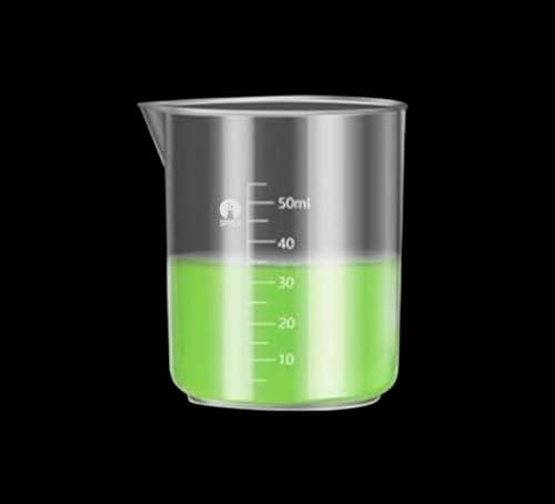 Image of 50ml Plastic Measuring Cups Graduated Epoxy Resin Mixing Cups, Small Beaker, Plastic Measuring Cup for Epoxy Resin, Paint, Art Craft, Soap Candle Tumbler Making (1, 50ml)
