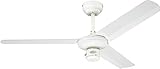 Westinghouse Lighting Industrial Ventilador de Techo, Acabado en Blanco con aspas Blancas, 122 cm