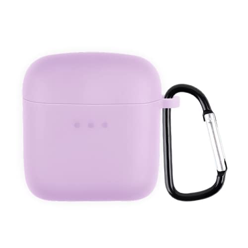 Image of CARE CASE Compatible for Boat Airdopes 131 | 138 Protective Silicone Case Cover Dust-Proof Shockproof Case Cover with Hook (Cover Only) (Purple)