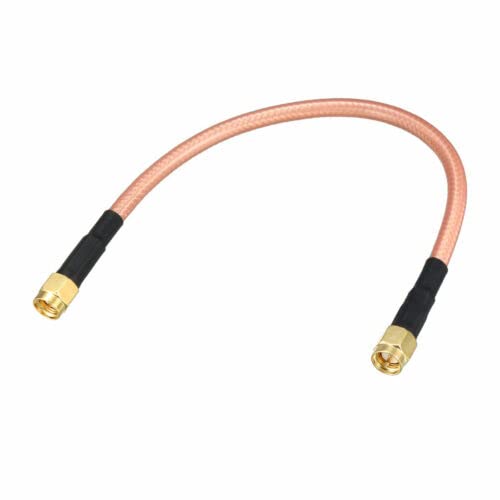 Low Loss RF Coaxial Cable Connection Coax Wire RG-142 SMA Male to SMA Male 20cm