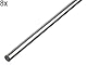 Alberts 498429 Rundstange | Aluminium, natur | 1000 x 6 mm | 8er Set