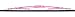 AutoTex AP-P16 Pink Plus Metal Windshield Wiper Blade - Corrosion Resistant, Scratch Proof Window Wiper. Car Accessory/Automotive Parts
