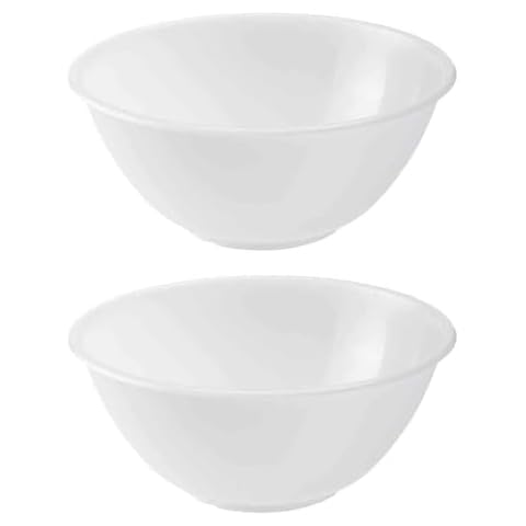 ANGIX 30cm Clear Plastic Mixing Bowl Set Cover