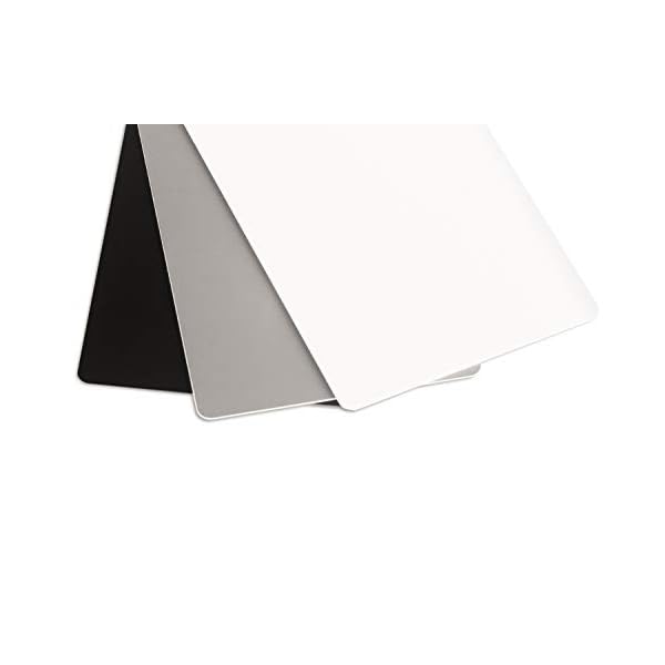Ares Foto® Graukarte für Outdoor Fotografie. Inklusive Schwarz- und Weißreferenz und Trageband. Für Belichtungsmessung und Weißabgleich. Mittlere Größe: 13cm x 10cm (GC-3) – Bild 5