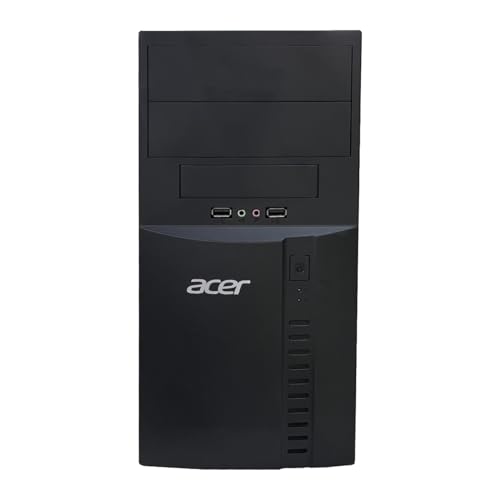 Image of (Refurbished) Acer Veriton Desktop Computer PC AMD A10 Processor| 8 GB RAM| 500 GB HDD| Windows 10 Pro| MS Office|AMD Radeon Graphics| USB| VGA, Black