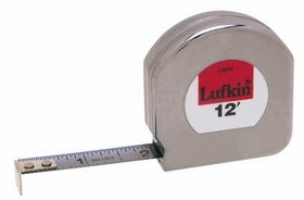 COOPER HAND TOOLS LUFKIN C9212 "MEZURALL" POCKET MEASURING TAPE 1/2"x12' - CROME CLAD FINISH (PACK OF 4)