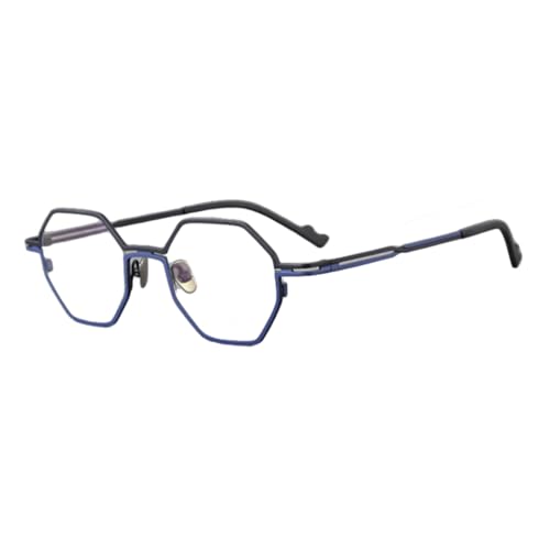 Monture lunettes titane pur rétro pour un look tendance du bureau aux sorties