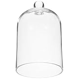 WOONEKY ガラス製アロマディフューザー ケーキスタンドドーム キャンドルクローシュ ケーキドームカバー 装飾ドーム 多肉植物の花瓶 不滅の花カバー クリアプリザーブドフラワーグラスカバー