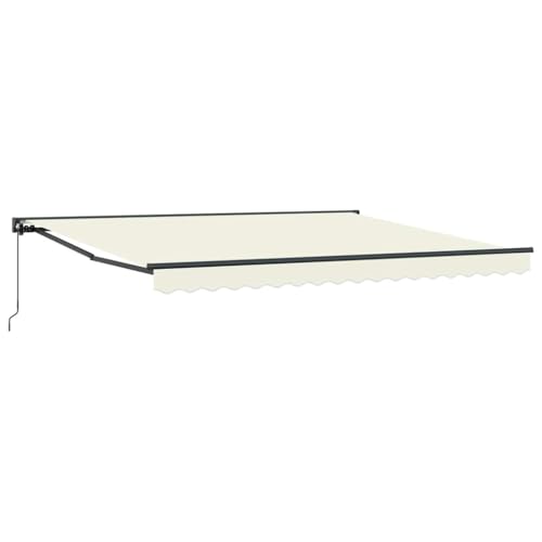 Store rétractable crème 400x300 cm protégeant du soleil avec sa toile enduite - 3