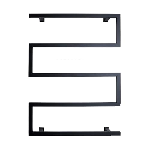 Sèche-serviette arc noir LED chauffe rapidement votre linge de bain