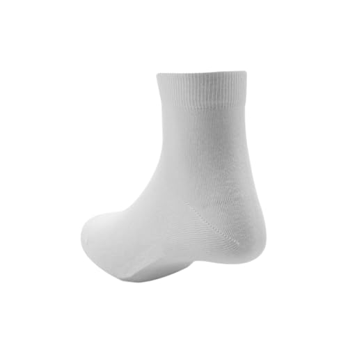 Image of Peter England Mens Cotton Quarter Length Socks (Pack of 3) - White