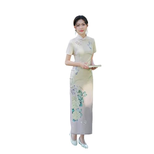 Robe de soirée ajustée et brodée au raffinement haute couture