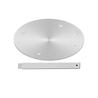 Lifenergric Induktionskochfeld-Adapterplatte, Edelstahl-Wärmeverteilerplatte mit abnehmbarem Griff für Gasherd, 20 cm