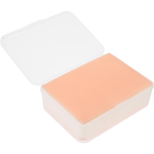 Injection Training Skin Tool, Reusable Diabetics Injection Practice Kit, Intramuscular Injection Training Practice Pad Model, Plastic Artificial Skin Practice Tools with Box