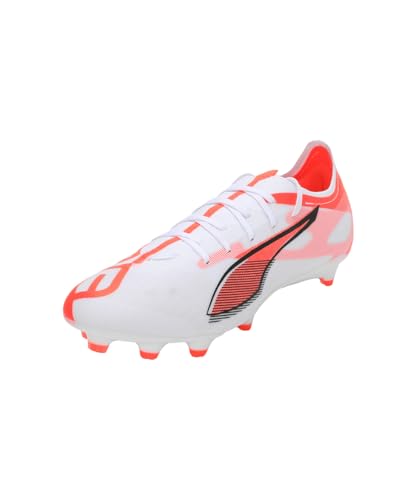 PUMA Ultra 5 Match FG/AG, Unisex Fussballschuh, PUMA White-PUMA...