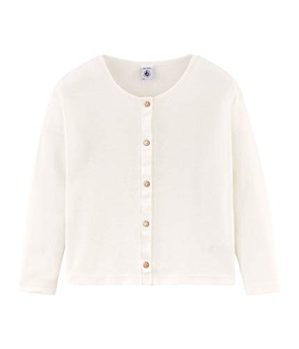 Petit Bateau Cardigan_4826206, Bianco (Marshmallow 06), 104 cm Bambina