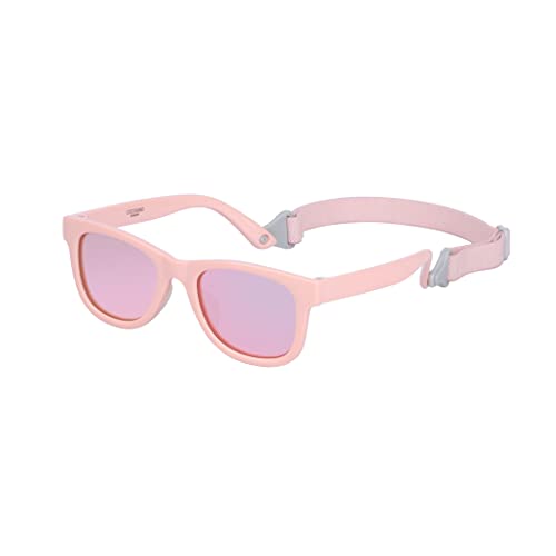 Image of COCOSAND Flexible Polarized Baby Sunglasses with Strap UV Protection for Toddler Infant Newborn Girl Boy Age 0-24 Months