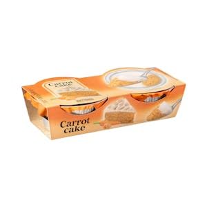 Postre lácteo Carrot Cake Hacendado con zanahoria 2 ud. x 90 g Pack 2