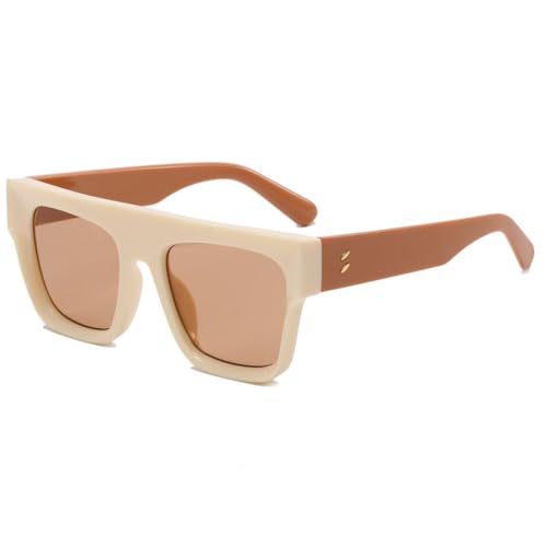 Nuovi Occhiali da Sole Quadrati Vintage 2025 Donna Uomo Occhiali da Sole Blu Viola tonalità Beige UV400