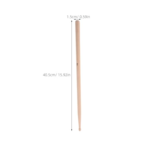 LIFKOME 3 pares de baquetas de madera de arce con punta clásica de madera para batería y percusión miniatura 2