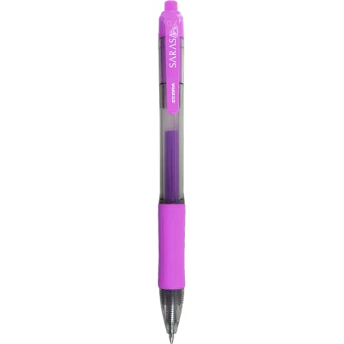 Bolígrafo Gel Retráctil Zebra Sarasa dry X20 Violeta 12 uds