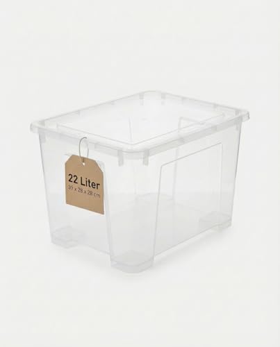 IKEA Samla Aufbewahrungsbox mit Deckel – 22L mit Deckel...