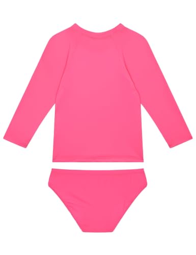 Image of Snowheart Girls Rash Guard Sets Long Sleeves Swimsuit 2 Pieces Tankini Bathing Suit Swimwear for Girls 3-12 Years