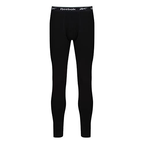 Reebok Johny Pantalon de détente pour Homme | Pantalon de Base en Coton pour Homme, évacuant l'humidité et Confortable, Pantalon de Sport Thermique, Disponible en S, M, L et XL, vêtements de Sport